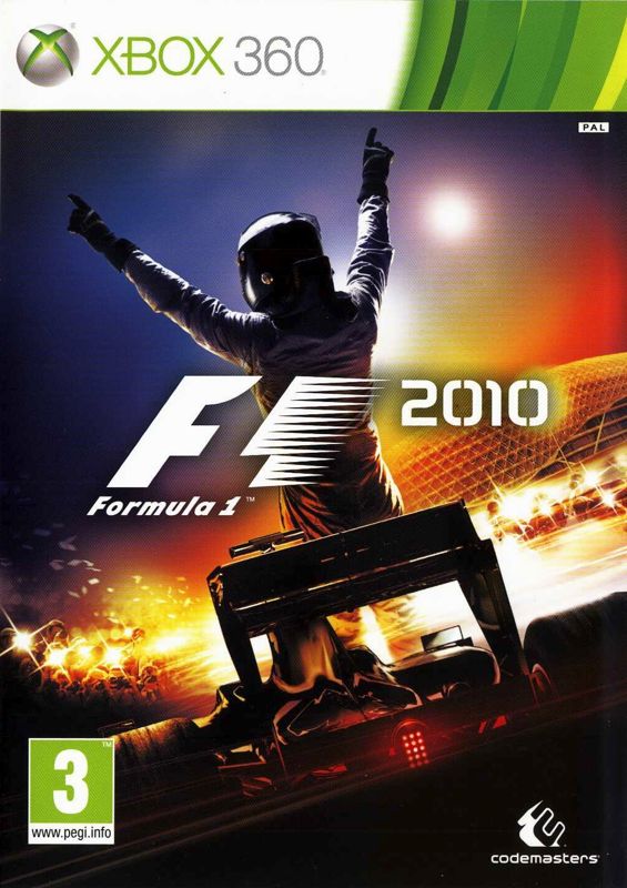 F1 2010 box art for Xbox 360